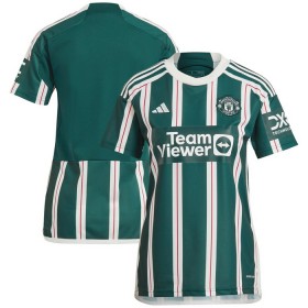 Camisolas Manchester United Mulher 2º Equipamento Alternativa 2023-24 Manga Curta